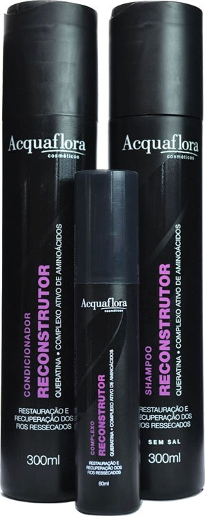 Acquaflora Reconstrutor Kit Complexo de Tratamento (3 Produtos)