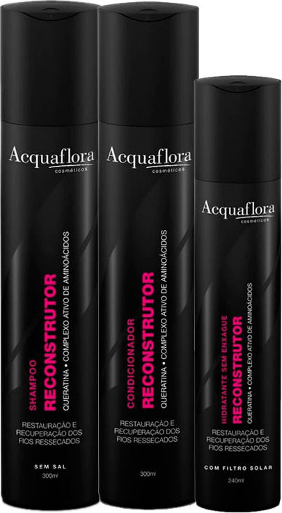 Acquaflora Reconstrutor Leave-In Kit (3 Produtos)