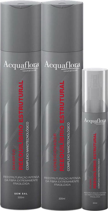 Acquaflora Reequilíbrio Estrutural Fluido (3 Produtos)