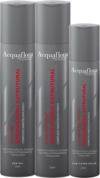 Acquaflora Reequilíbrio Estrutural Hidratante Kit (3 Produtos)