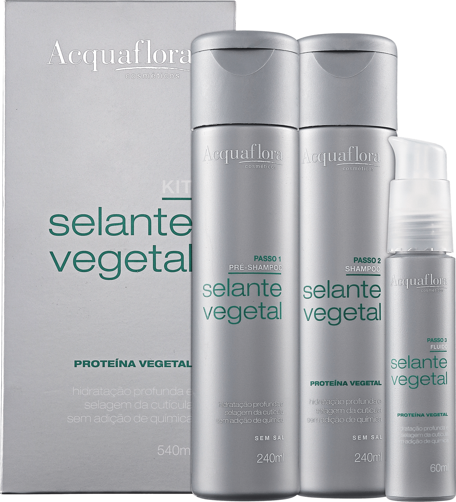 Acquaflora Selante Vegetal Kit (3 Produtos)