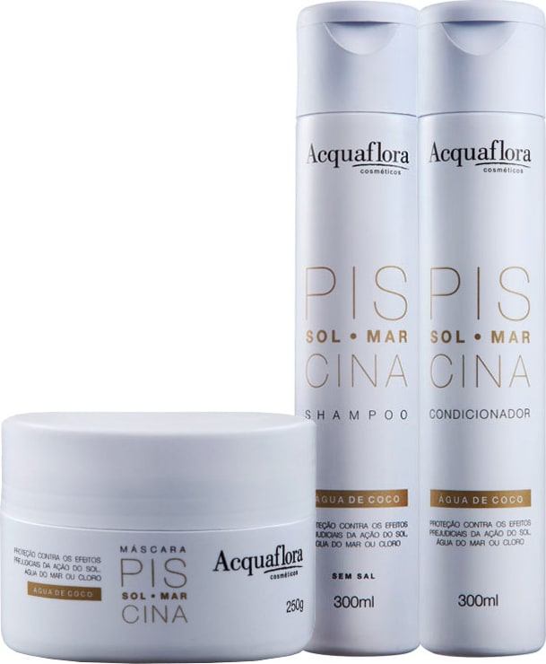 Acquaflora Sol Mar Piscina Kit de Tratamento (3 Produtos)