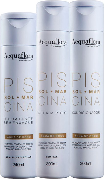 Acquaflora Sol Mar Piscina Leave-In Kit (3 Produtos)
