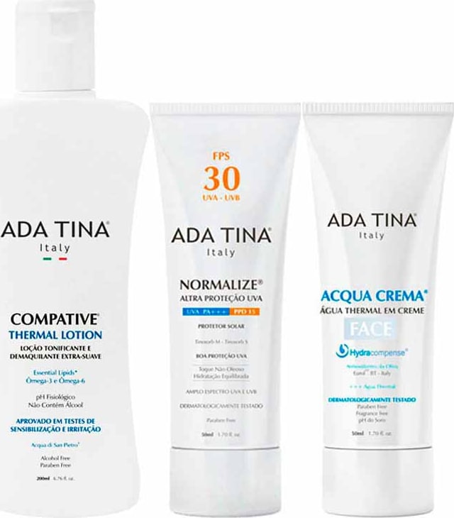 Kit Ada Tina Acqua Normalize Thermal (3produtos)