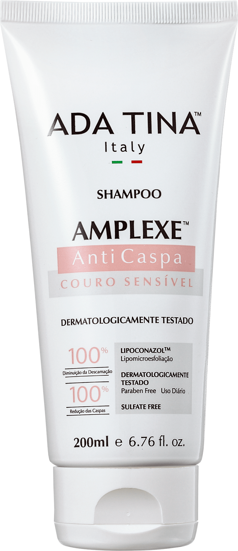 Ada Tina Amplexe Anticaspa Couro Sensível - Shampoo 200ml