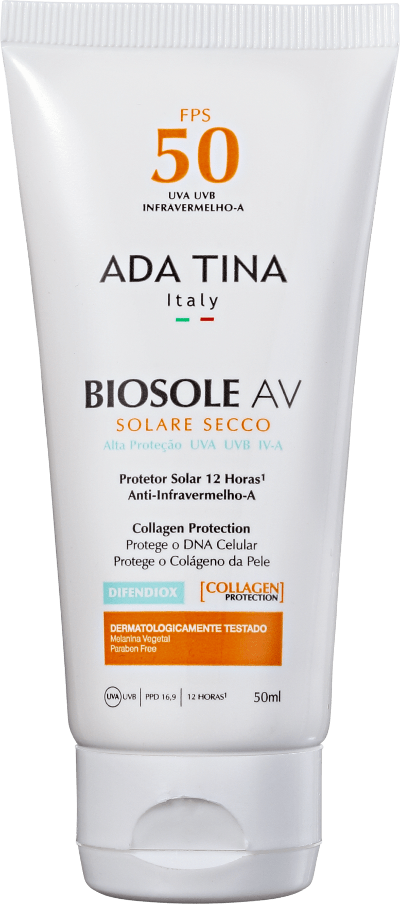 Ada Tina Biosole AV FPS 50 - Protetor Solar Facial 50g