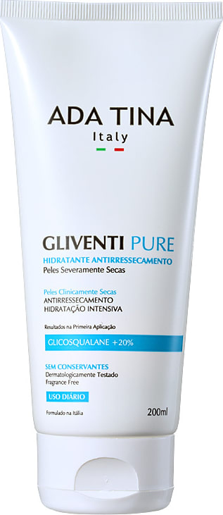 Ada Tina Gliventi Pure - Creme Hidratante Antirressecamento 200ml