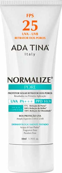Ada Tina Normalize Pore FPS 25 - Protetor Solar Facial 50ml