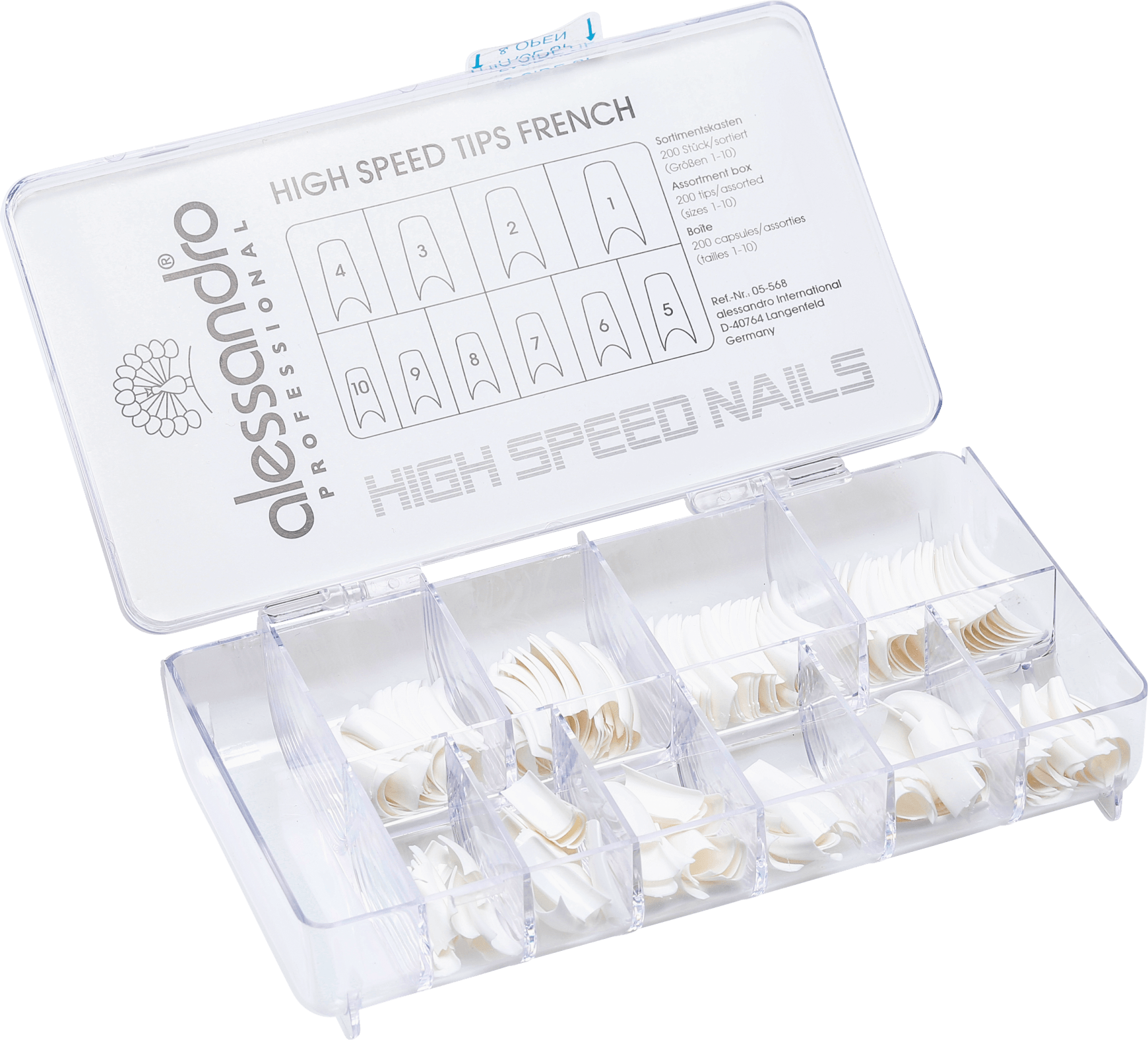 Alessandro International High Speed Tips French - Unhas Postiças (200 unidades)