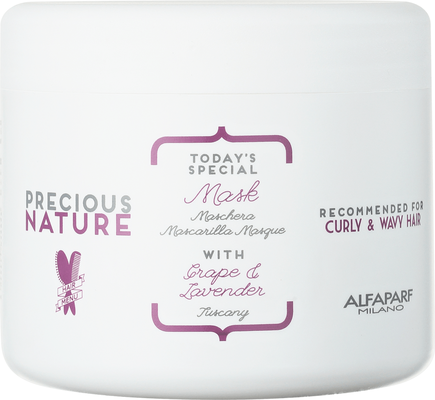 Alfaparf Precious Nature Grape & Lavender Mask - Máscara de Tratamento 500ml
