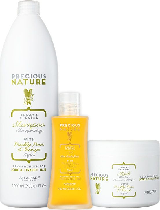 Alfaparf Precious Nature Prickly Pear & Orange Salon Trio Kit (3 Produtos)