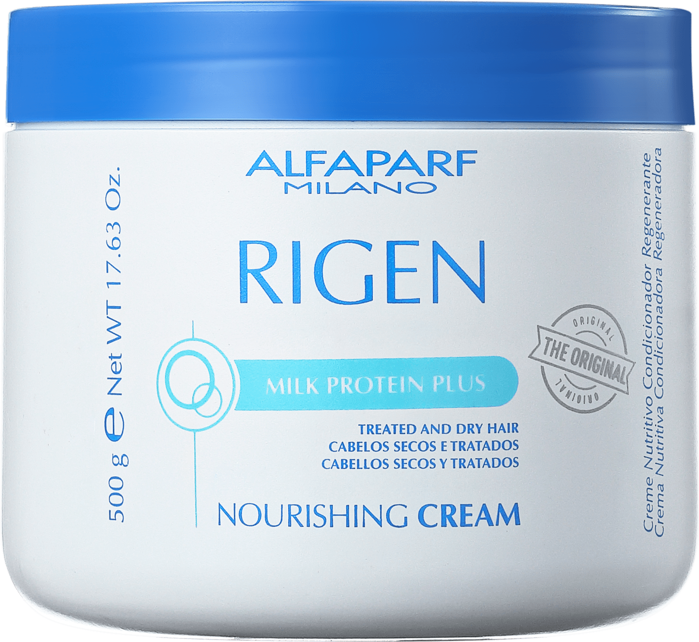 Alfaparf Rigen Milk Protein Plus Nourishing Cream - Máscara de Tratamento 500g