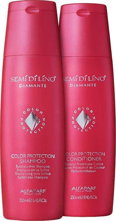 Alfaparf Semi di Lino Diamante Color Protection Duo Kit (2 Produtos)