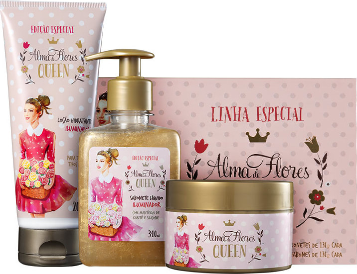 Kit Alma de Flores Queen Completo (4 produtos)