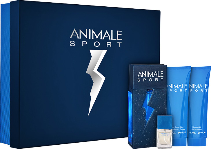 Conjunto Animale Sport For Men Masculino - Eau de Parfum 100ml + Loção Pós-Barba 90ml + Sabonete 90ml + Eau de Parfum 7,5ml