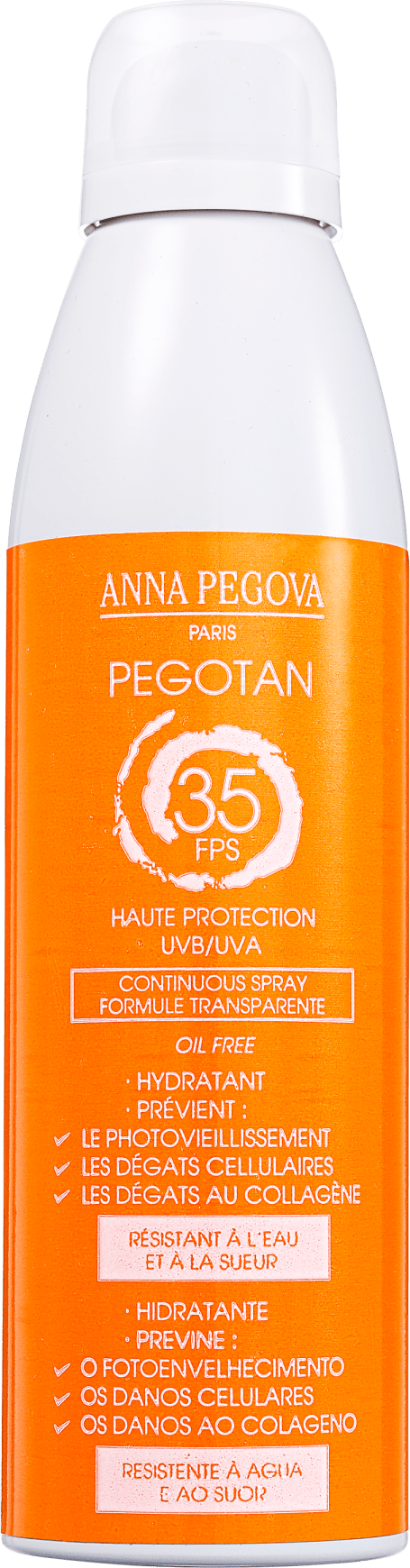 Anna Pegova Pegotan Haute Protecion UVB/UVA Continuous Spray FPS 35 - Protetor Solar em Spray 150ml