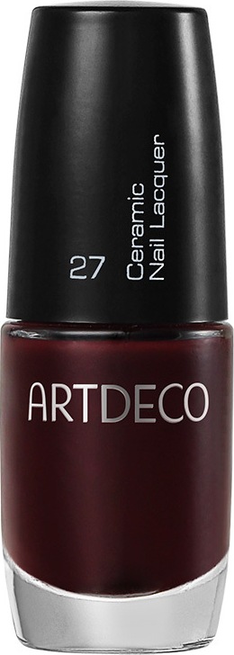 Artdeco Ceramic Nail Lacquer 27 Black Red - Esmalte Cremoso 6ml