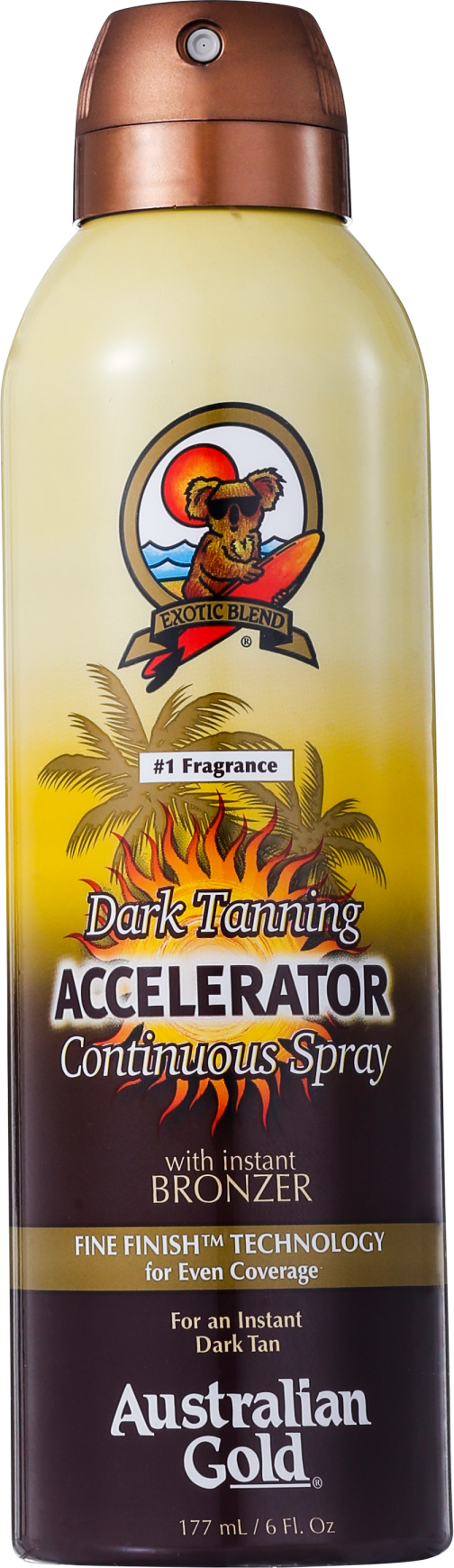 Australian Gold Accelerator Dark Tanning Continuous Spray - Acelerador Bronzeador 177ml