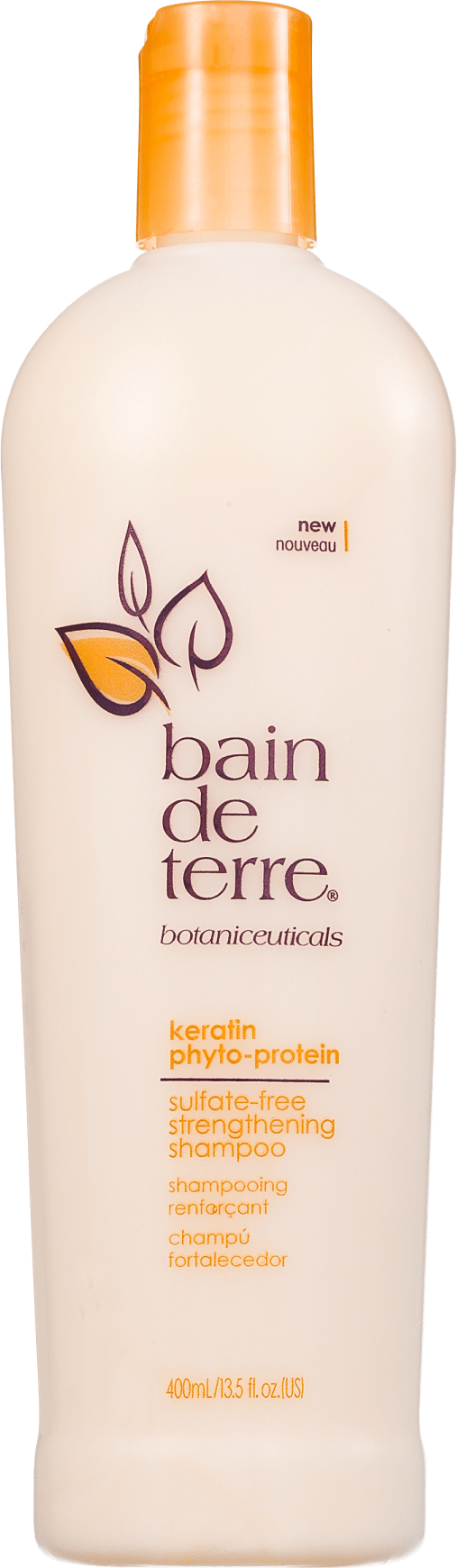 Bain de Terre Keratin Phyto-Protein Sulfate-Free Strengthening - Shampoo 400ml
