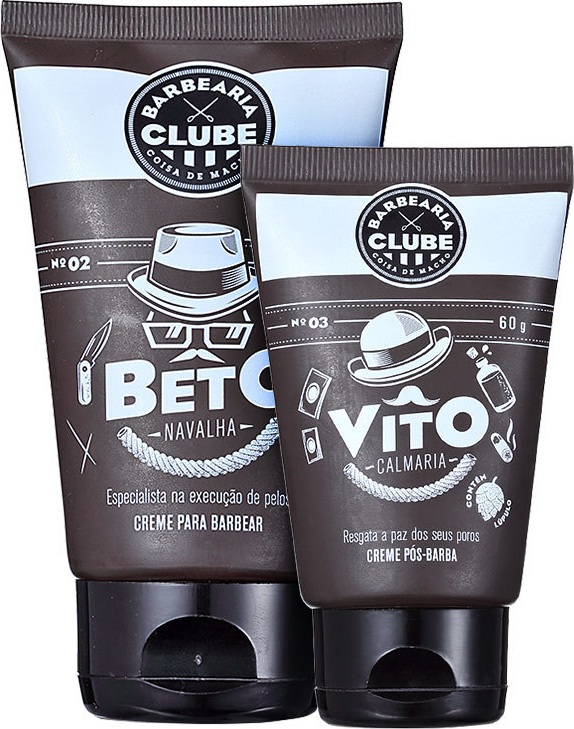 Kit Barba Barbearia Clube Beto Vito (2 produtos)