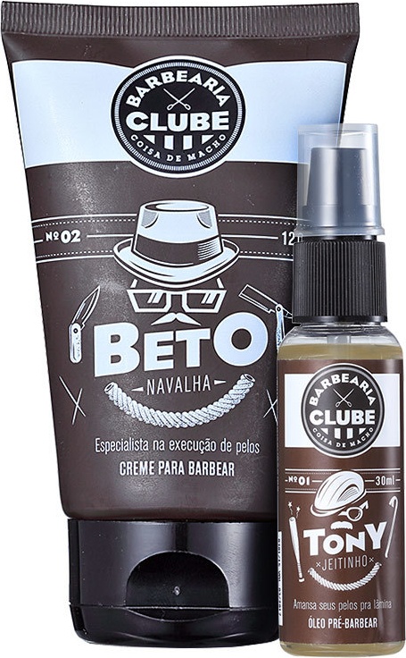 Kit Barba Barbearia Clube Tony Beto (2 produtos)