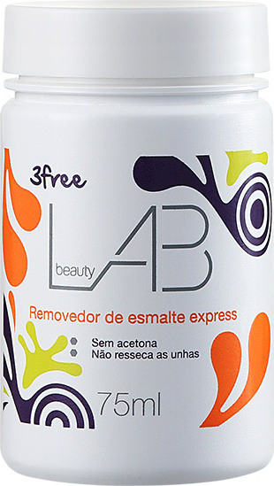 beautyLAB 3 Free Express - Removedor de Esmalte 75ml