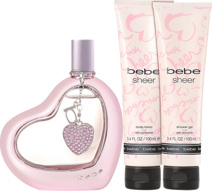 Conjunto Sheer Bebe Feminino - Eau de Parfum 100ml + Loção Corporal 100ml + Gel de Banho100ml + Estojo