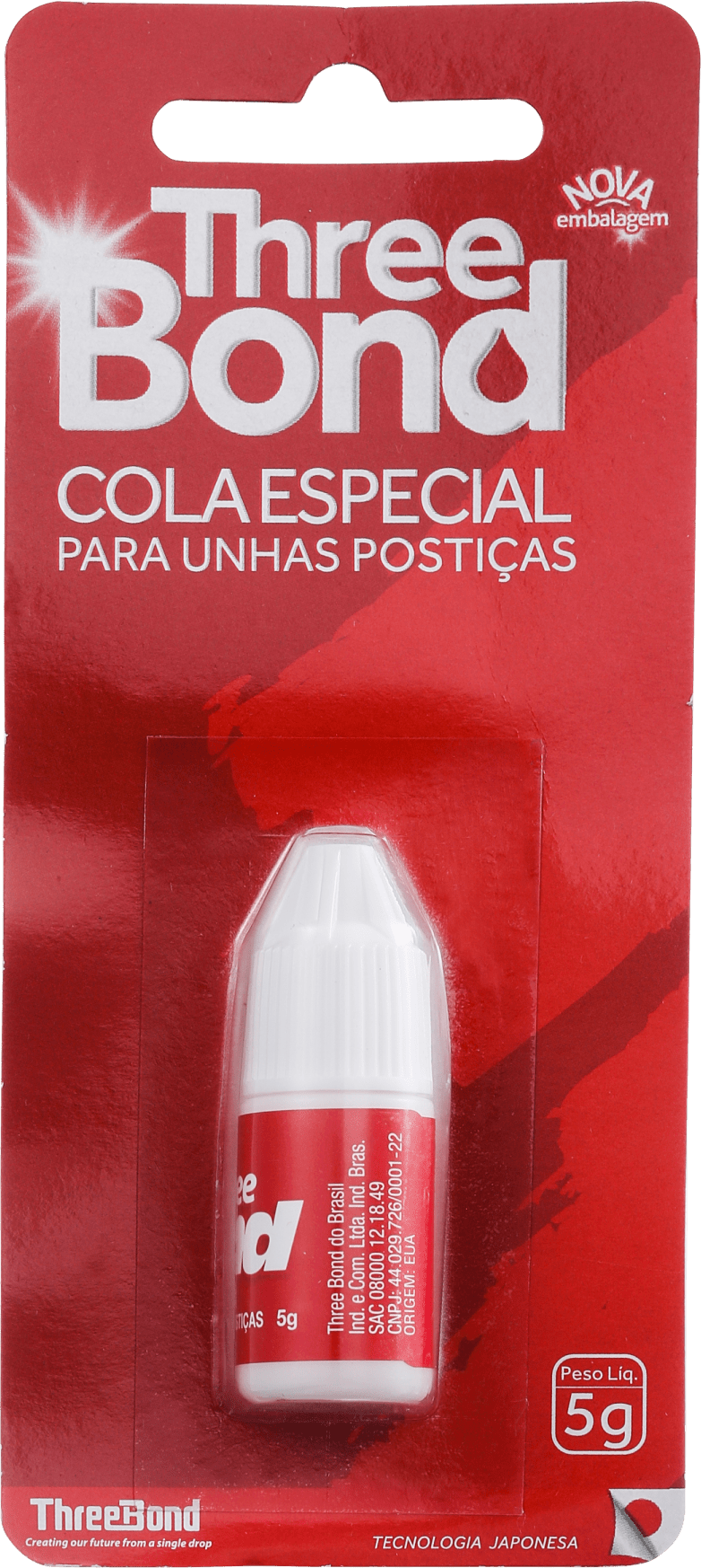 Belliz Three Bond - Cola para Unhas Postiças 5g