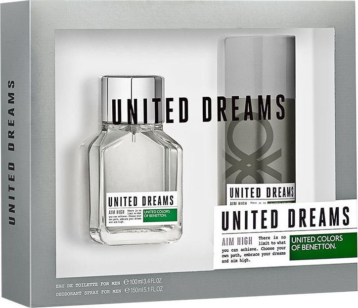 Conjunto United Dreams Aim High Benetton Masculino - Eau de Toilette 100ml + Desodorante 150ml