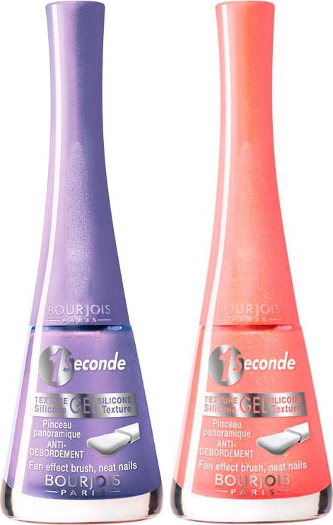 Kit Bourjois 1 Seconde Gel Coral Lavanda de Esmaltes (2 produtos)