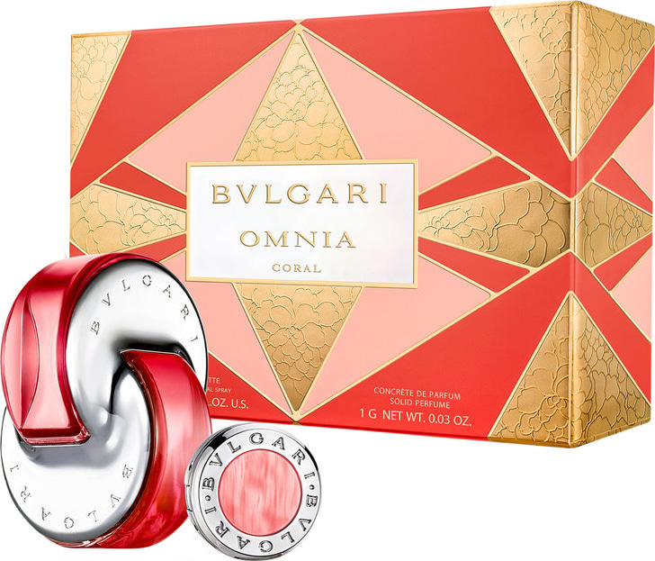 Conjunto Omnia Coral Bvlgari Feminino - Eau de Toilette 65ml + Perfume Sólido 1g