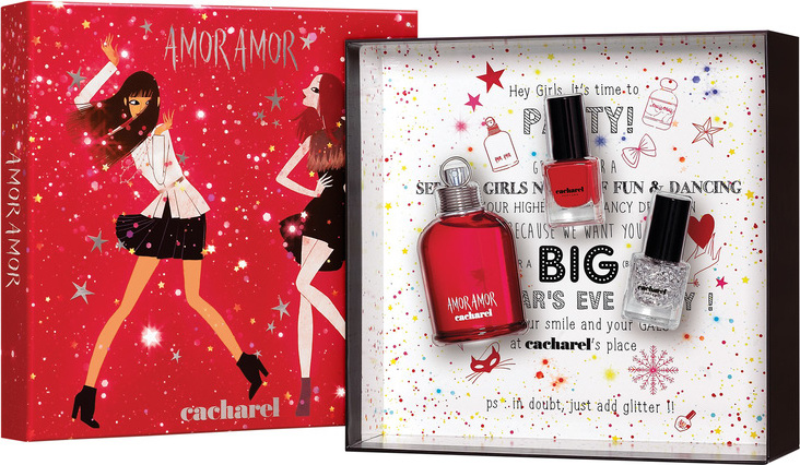 Conjunto Amor Amor Cacharel Feminino - Eau de Toilette 50ml + Esmaltes