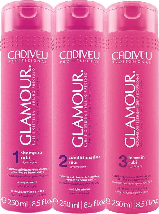 Cadiveu Professional Glamour Rubi Nutritivo Kit (3 Produtos)