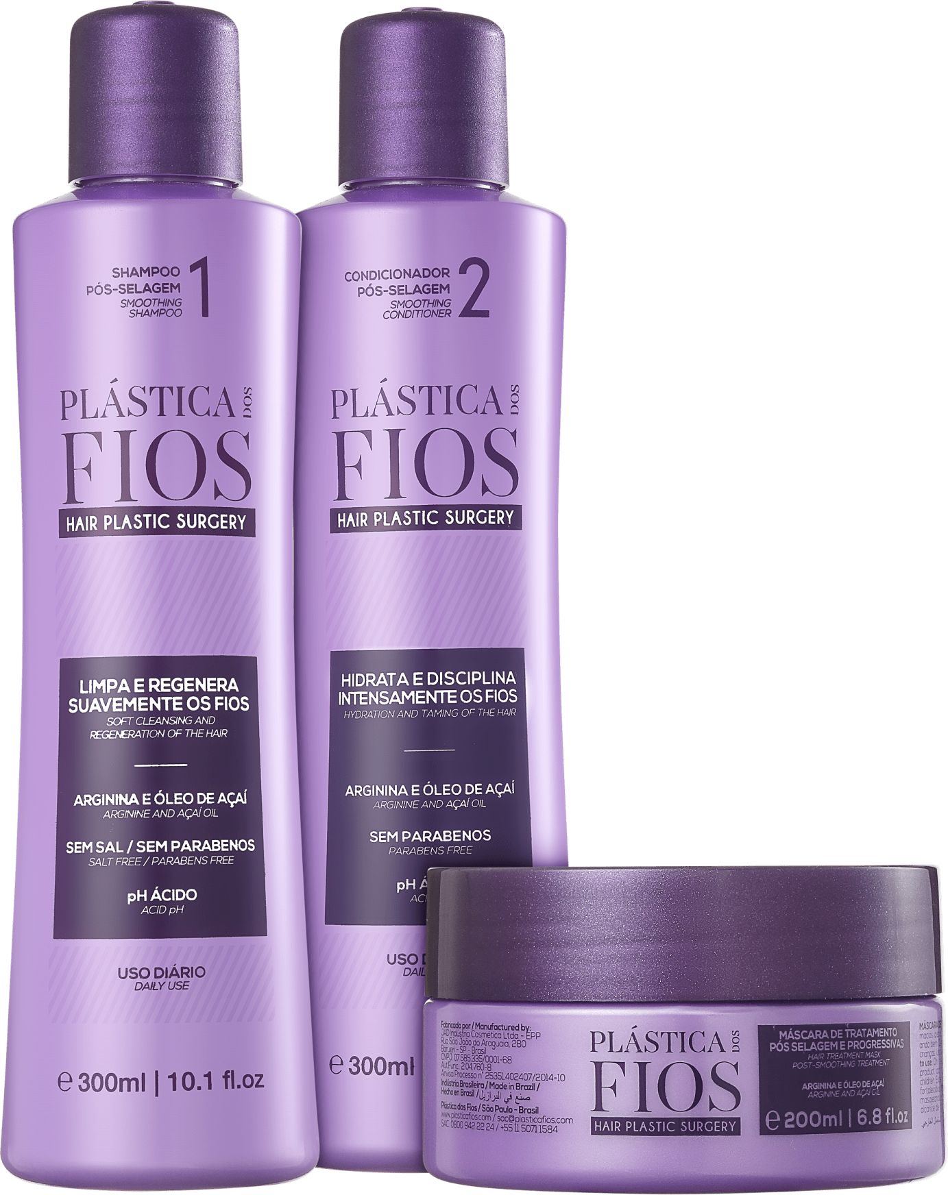 Cadiveu Professional Plástica dos Fios Trio Kit (3 Produtos)