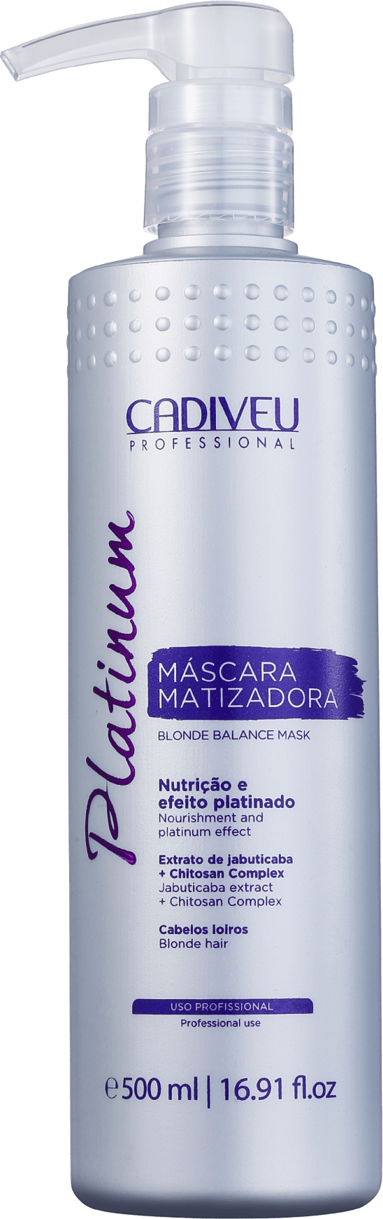 Cadiveu Professional Platinum - Máscara Matizadora 500ml