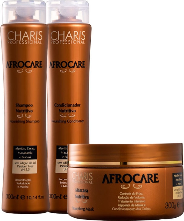 Charis Afrocare Tratamento Nutritivo Kit (3 Produtos)