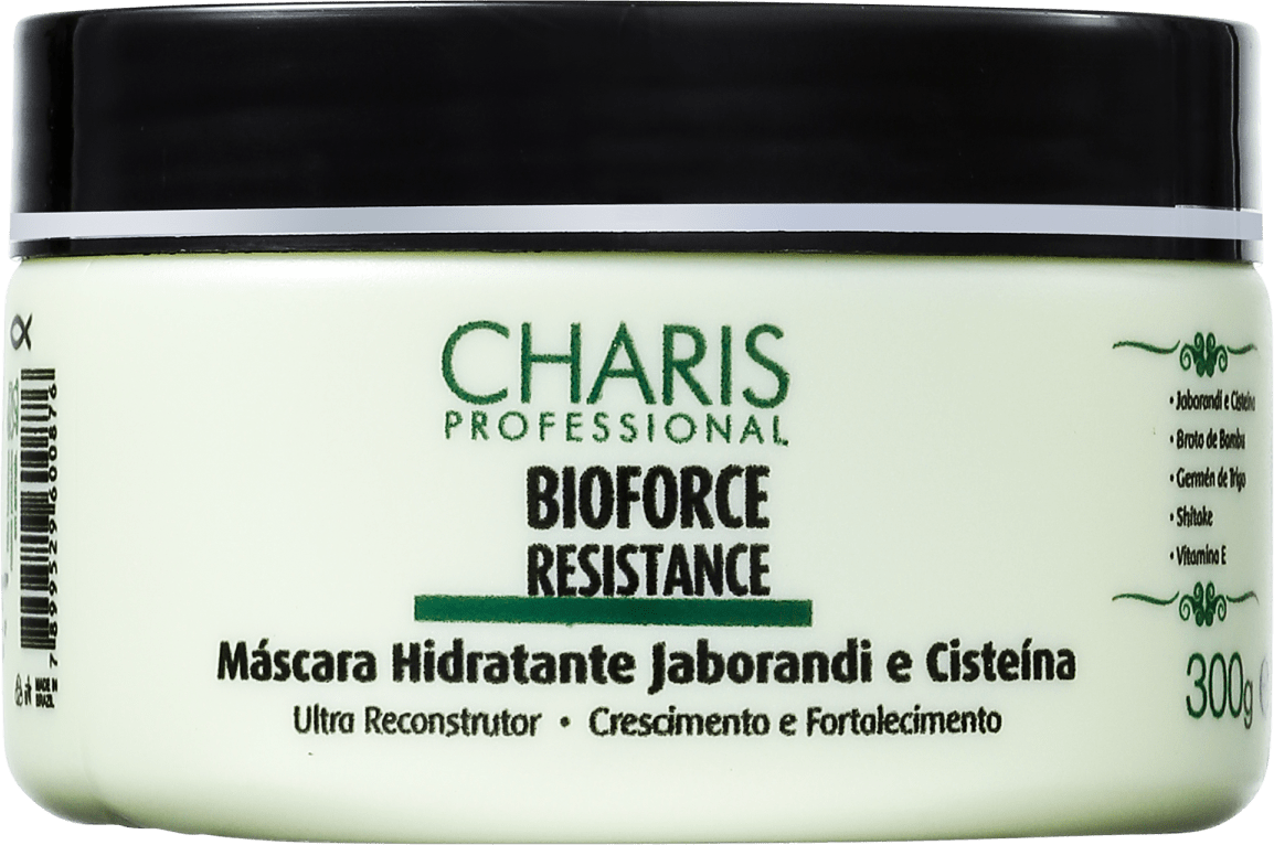 Charis Bioforce Resistance Máscara Hidratante Jaborandi e Cisteína - Máscara 300g