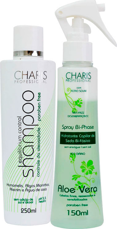 Charis Equilibrium Control Bi-Phase Aloe Vera Duo Kit (2 Produtos)