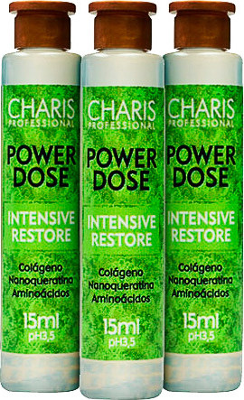 Charis Power Dose Intensive Restore - Ampola de Tratamento 3x15ml