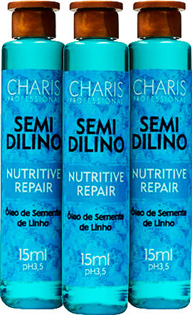 Charis Semidilino Nutritive Hair - Ampola de Tratamento 3x15ml