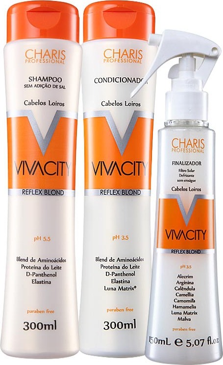 Charis Vivacity Reflex Blond Camomila Kit (3 Produtos)