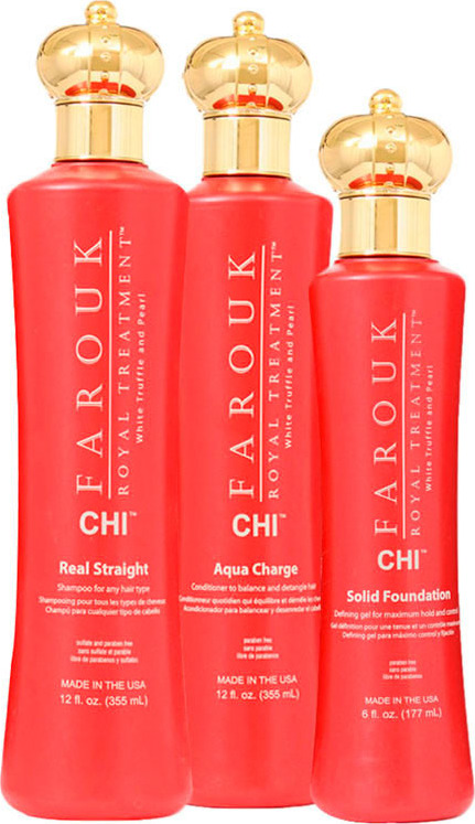 CHI Farouk Royal Treatment Solid Straight Charge Kit (3 Produtos)