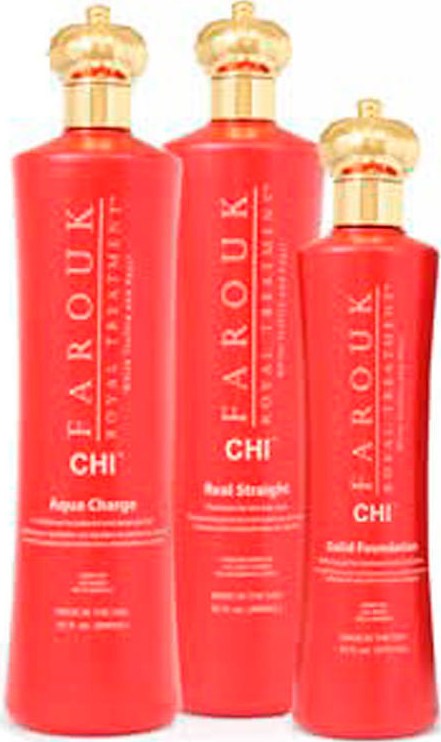 CHI Farouk Royal Treatment Solid Straight Charge Litro Kit (3 Produtos)