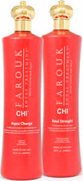 CHI Farouk Royal Treatment Straight Charge Litro Duo Kit (2 Produtos)
