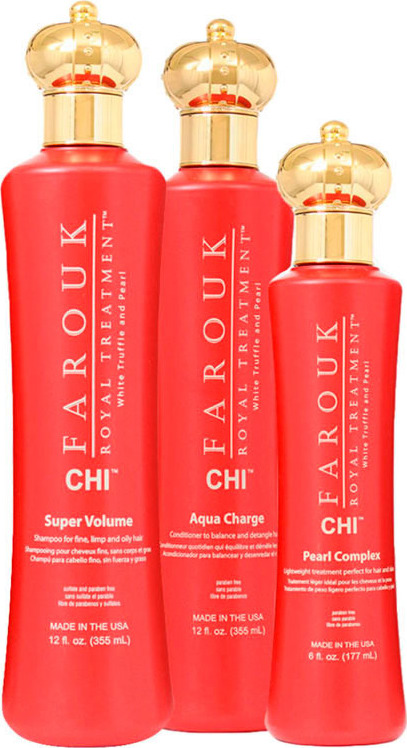CHI Farouk Royal Treatment Volume Charge Pearl Kit (3 Produtos)