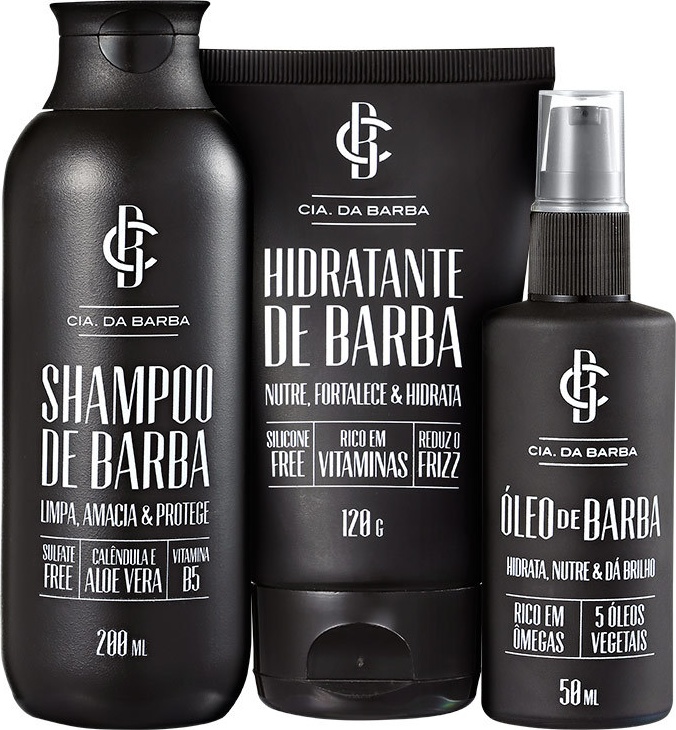 Kit Barba Cia da Barba Tratamento Completo (3 produtos)