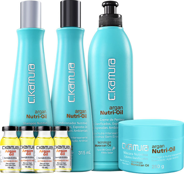 C.Kamura Argan Nutri Oil Antifrizz Moroccan Kit (5 produtos)