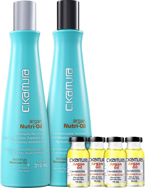 C.Kamura Argan Nutri-Oil Antifrizz Kit (3 Produtos)