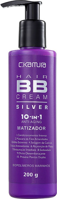 C.Kamura BB Cream Hair 10-In-1 Silver - Tratamento 200g
