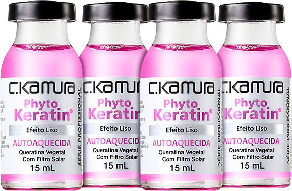 C.Kamura Phyto Keratin Efeito Liso - Ampola de Tratamento 4x 15ml
